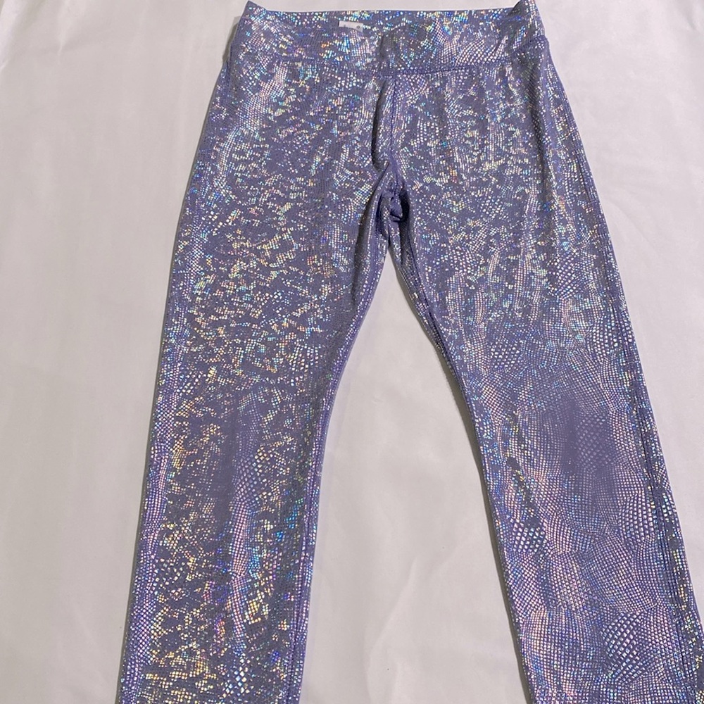 More Than Magic Purple Holographic Leggings